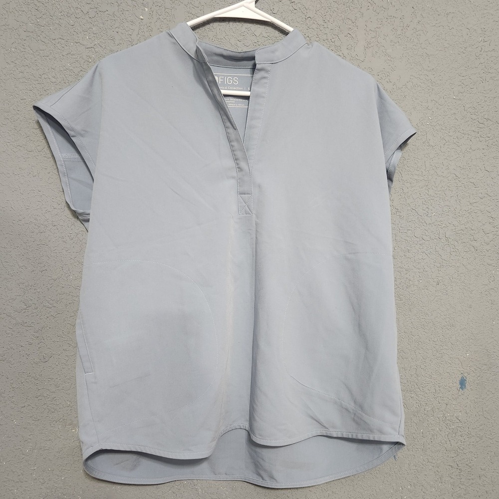 Figs Women's Tunic Top - Blue Gray